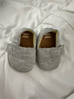 TOMS Kids Gray Slip-On Shoes - Comfortable Everyday Wear
